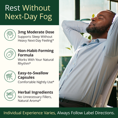 Valerian Root for Sleep – Melatonin 3mg Sleep Aid with L-Theanine – Organic Turmeric Curcumin Supplement with Ginger & Black Pepper for Daily Calm and Stress Relief Support – 60 Capsules