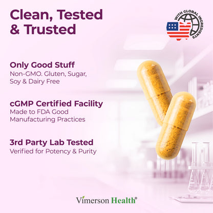 Melatonin Sleep Aid with L Theanine & Valerian Root – Turmeric Supplement – Turmeric Curcumin with Ginger & Black Pepper – L-Theanine & Melatonin 3mg for Sleep, Calm and Stress Relief – 60 Capsules