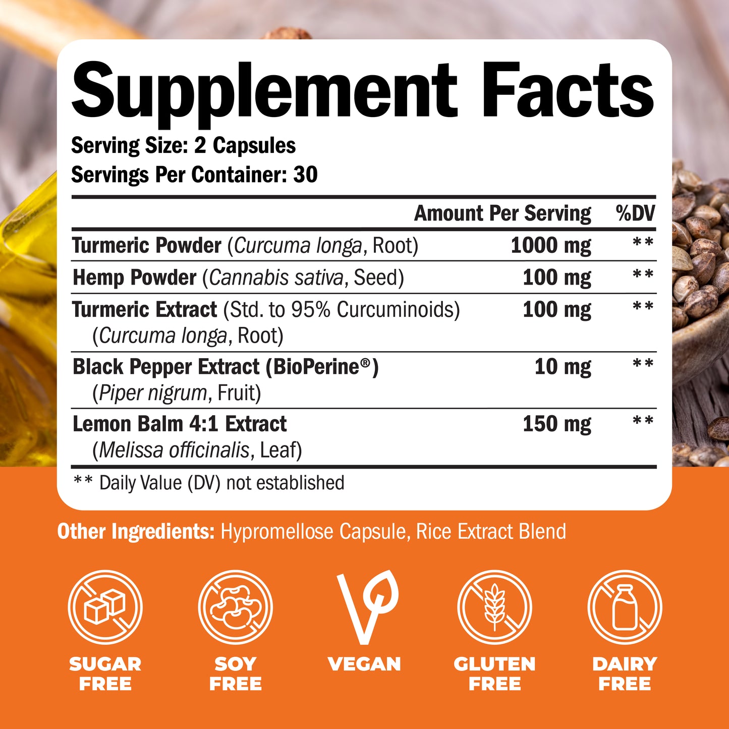 TURMERIC & HEMP SUPPLEMENT