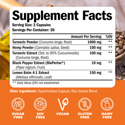 TURMERIC & HEMP SUPPLEMENT