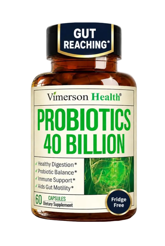Probiotics for Women & Men, 40 Billion CFU Prebiotics for Gut Health 60 Ct  - 75 MAKTREK® Bi-Pass Technology with 4 Probiotic Strains & Prebiotics for Digestive Health & Immune Support - Fridge-Free Formula