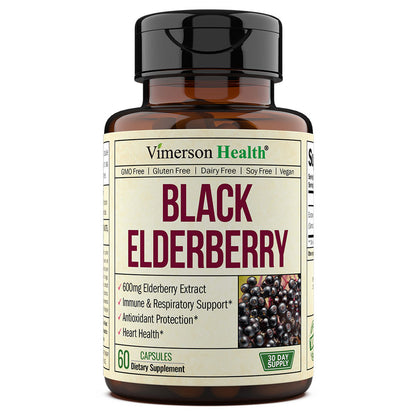 BLACK ELDERBERRY SUPPLEMENT - RESPIRATORY & HEART HEALTH