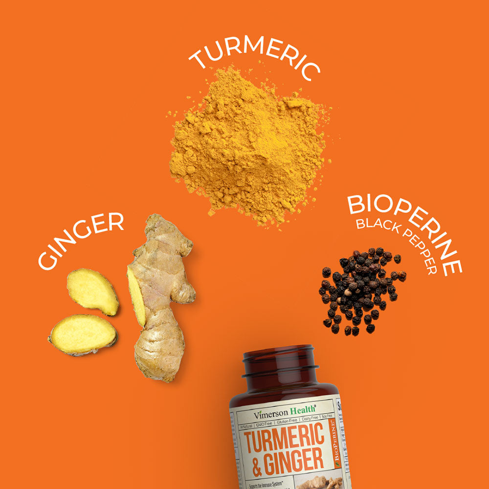 TURMERIC GINGER SUPPLEMENT - IMMUNE, MUSCLE & JOINT HEALTH