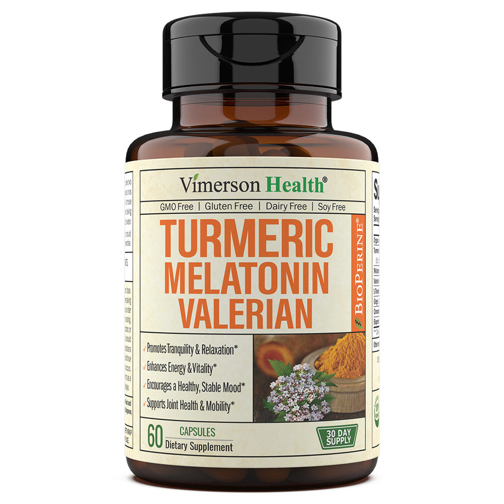 TURMERIC MELATONIN SUPPLEMENT - RELAXATION & TRANQUILITY