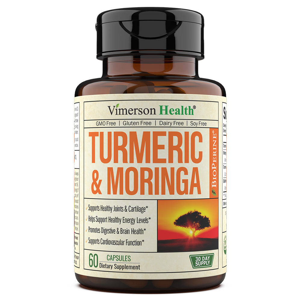 Turmeric Curcumin With Black Pepper & Moringa Capsules - Immune Support, Organic Herbal Blend